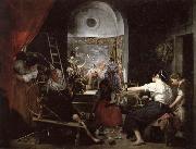 Diego Velazquez The Spinners or The Fable of Arachne oil painting